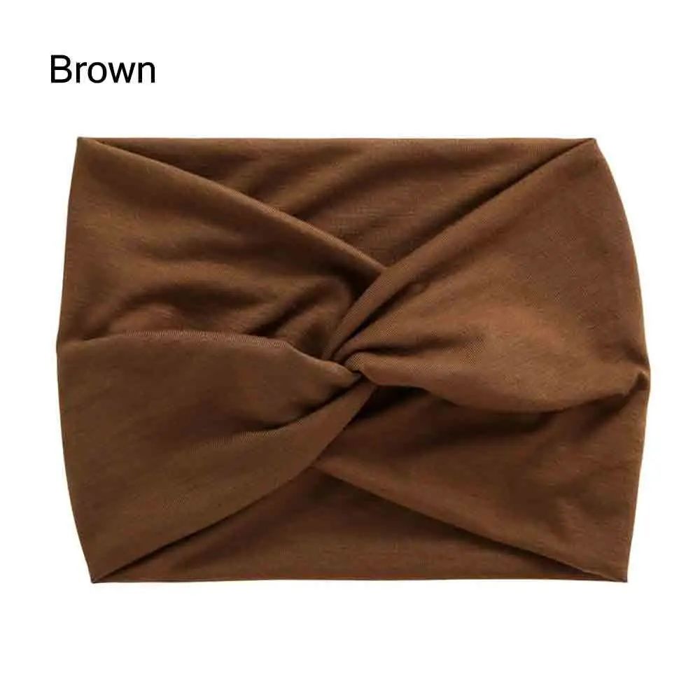 Extra Large Thick Twisted Headband for Women - Wide Turban Workout & Head Wrap