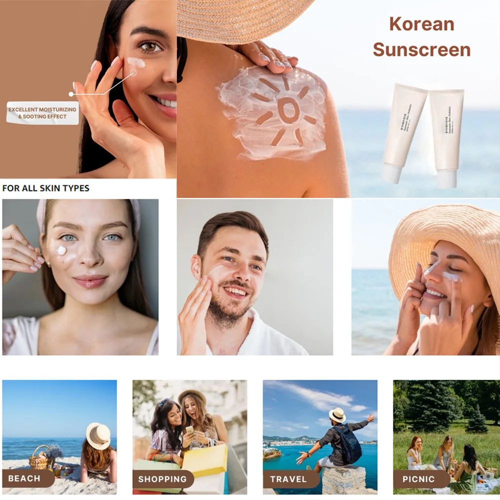 SPF 50+ Korean Sunscreen Rice Probiotic Sun Blocker - Skin Whitening, Anti-UV Facial Moisturizer 50ml