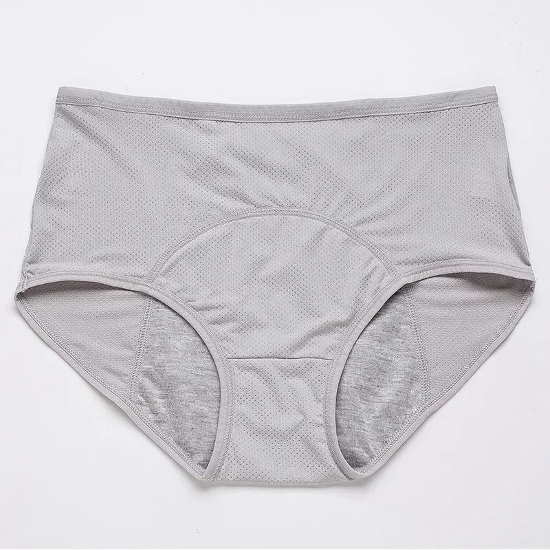 2PCS Leak-Proof Menstrual Panties – Mid Waist Ice Silk Period Underwear