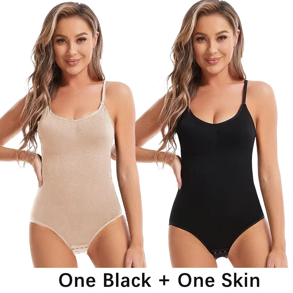 Women Slimming Shapewear Seamless Slimming Butt Lifter Full Body Shaper Smooth Out Bodysuit Open Crotch High Elastic Body Suits