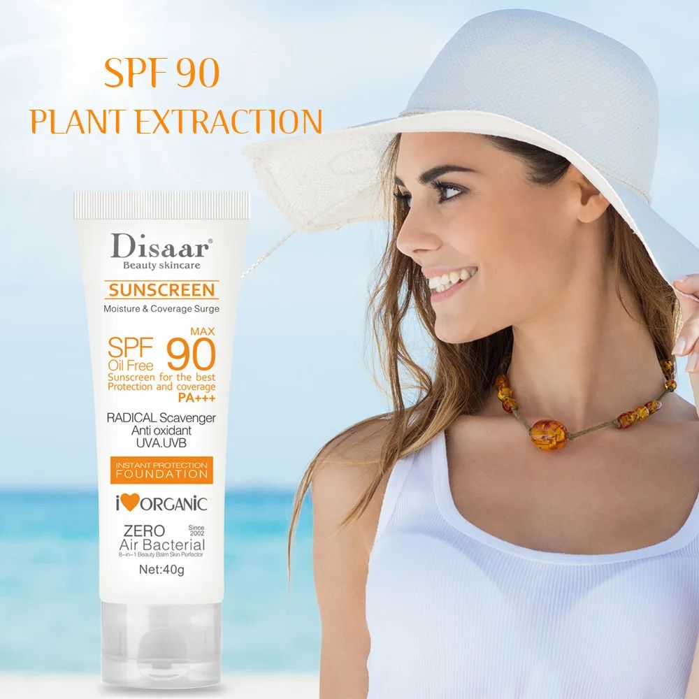Disaar Sunscreen Cream SPF 90 - UV Protection, Moisturizing Sunblock for Face & Body