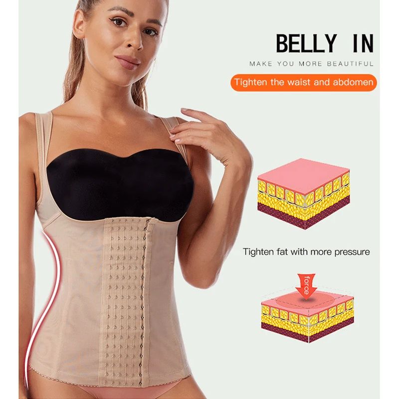 Slimming Waist Trainer Corset – Flat Belly Body Shaper for Women