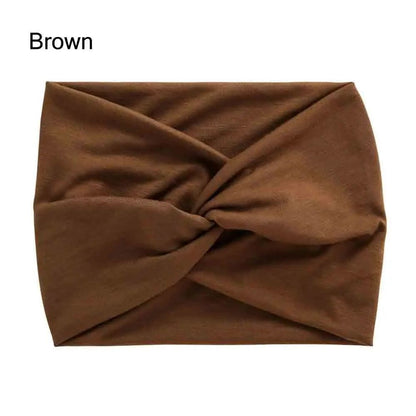 Extra Large Thick Twisted Headband for Women - Wide Turban Workout & Head Wrap