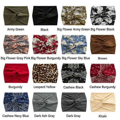 Extra Large Thick Twisted Headband for Women - Wide Turban Workout & Head Wrap