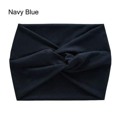 Extra Large Thick Twisted Headband for Women - Wide Turban Workout & Head Wrap