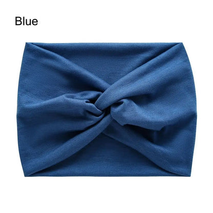 Extra Large Thick Twisted Headband for Women - Wide Turban Workout & Head Wrap