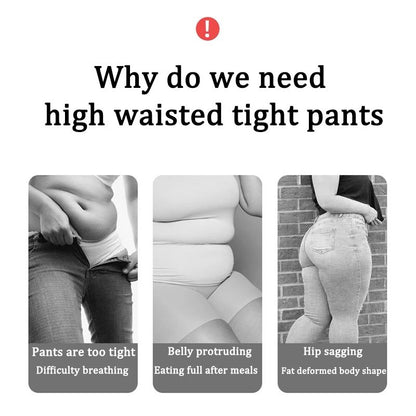 High Waist Tight Belly Ice Silk Underwear for Women - Seamless Postpartum Shaping Pants