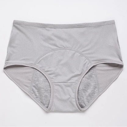 2PCS Leak-Proof Menstrual Panties – Mid Waist Ice Silk Period Underwear
