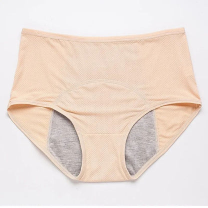 2PCS Leak-Proof Menstrual Panties – Mid Waist Ice Silk Period Underwear