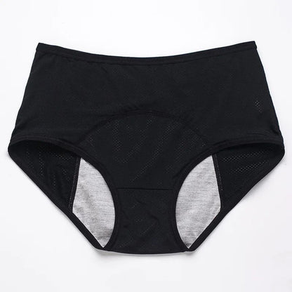 2PCS Leak-Proof Menstrual Panties – Mid Waist Ice Silk Period Underwear